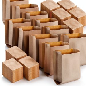 300 Pcs Waxed Kraft Feminine Hygiene Liner Bag, Business Restroom Bathroom Personal Dispensers 7.5 x 10" Waste Receptacle Paper Liners, Sanitary Napkin Disposal Bags, Kraft Bag-0