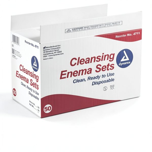 Dynarex Enema Kit - Ready-to-Use Disposable Enema Bag Kit for Colon Cleansing, Digestive Issues, Constipation Relief - 1.6 Quarts, 50 Sets per Bulk Case-6