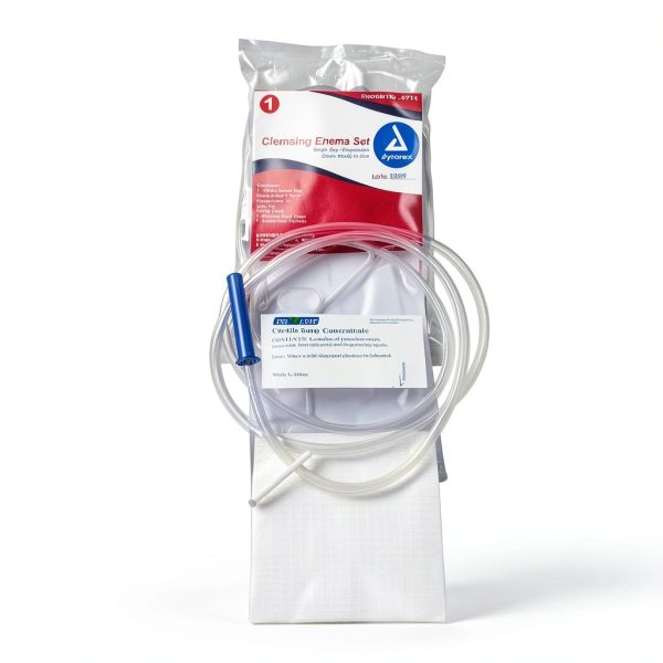 Dynarex Enema Kit - Ready-to-Use Disposable Enema Bag Kit for Colon Cleansing, Digestive Issues, Constipation Relief - 1.6 Quarts, 50 Sets per Bulk Case-1