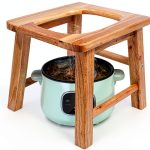 Wood Yoni Steaming Seat wooden steam Seat with four legs,Steaming Chair V Steam at Hom eattachment H 14.7in,yoni seat for women v steam (No Steamer)-0