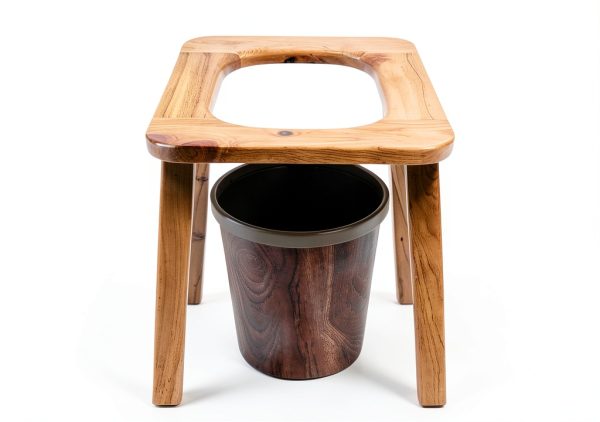 Wood Yoni Steaming Seat wooden steam Seat with four legs,Steaming Chair V Steam at Hom eattachment H 14.7in,yoni seat for women v steam (No Steamer)-6