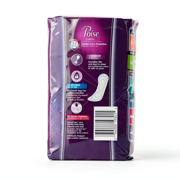 Poise Fresh Protection Female Incontinence Pad Light 8.5" L 208 Count-1