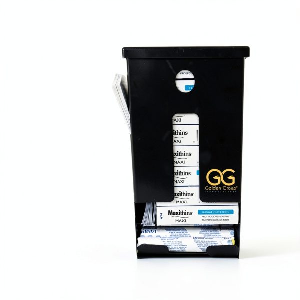 Sanitary Napkin and Tampon Dispenser SD7000 Black GG Golden Group-1
